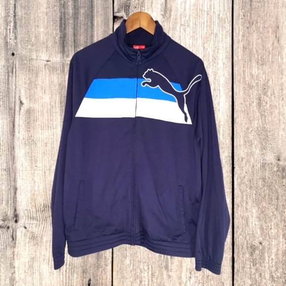 Puma Men's Jacket Size L Colour Block Sport - Picture 1 of 7